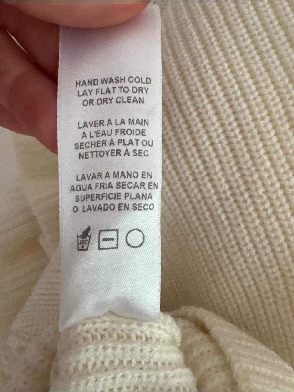 FRAME Ruffle Yoke Ribbed Sweater Off White size M - Picture 10 of 14